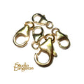 14K Yellow Gold Filled Lobster Clasp with Open Ring size 9, 11, 13 mm, Lobster clasps, Jewelry making, Clasp, 14K Gold filled - 1 piece