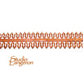 Natural Copper Bezel wire, Gallery wire, Gallery ribbon, Gallery pattern, Natural Copper, Jewelry making, Copper wire - 4 inch (10 cm)