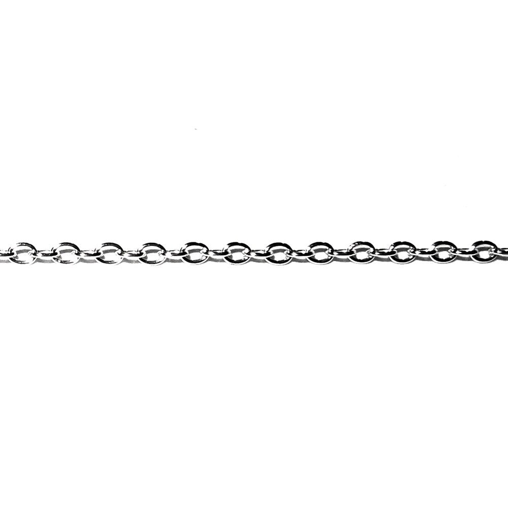 1.2 mm 925 Sterling Silver oval cable chain, silver chain, Jewelry making, silver oval chain, sterling silver shiny chain - 1 Ft (30 cm)