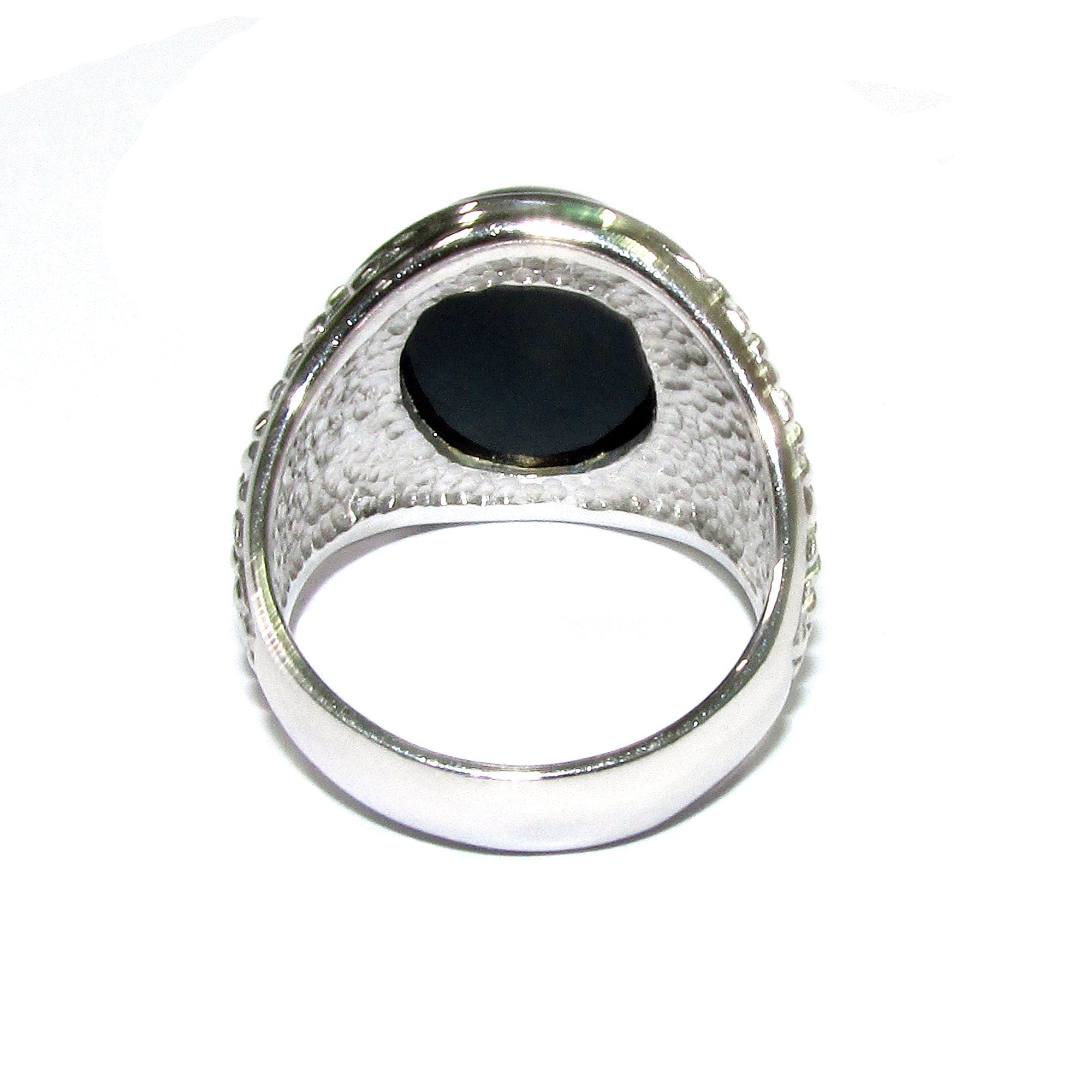 Black onyx ring 925 sterling silver, size 9, Handmade ring, single copy, 925 sterling silver, Black onyx, silver ring, gemstone - 1 piece