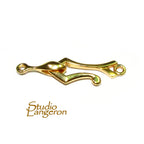 14K Yellow Gold filled Hook Eye Large Clasp, Gold Filled, Hook Eye clasp, Clasp findings, Jewelry making, Gold Filled clasp - 1 piece