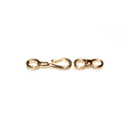 14K Yellow Gold Filled Hook and Eye Clasp - Jewelry Making (22mm, 1 Piece)