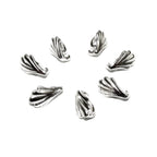925 Sterling silver decorative Leaf Pendant Bails, sterling silver Bail, Jewelry making, Bail finding, bail for pendant, silver - 1 piece