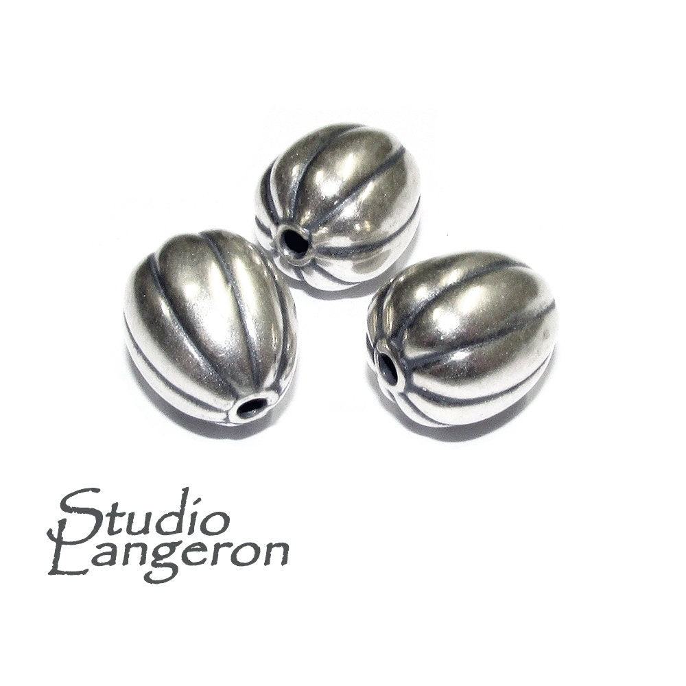 925 sterling silver handmade beads BB75, silver beads, Jewelry making, handmade beads, decorative bead, Original beads, Large bead - 1 piece