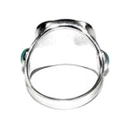 Statement Aqua chalcedony ring 925 sterling silver size 7, Handmade ring, single copy, Aqua chalcedony, Ring, gemstone, Silver ring