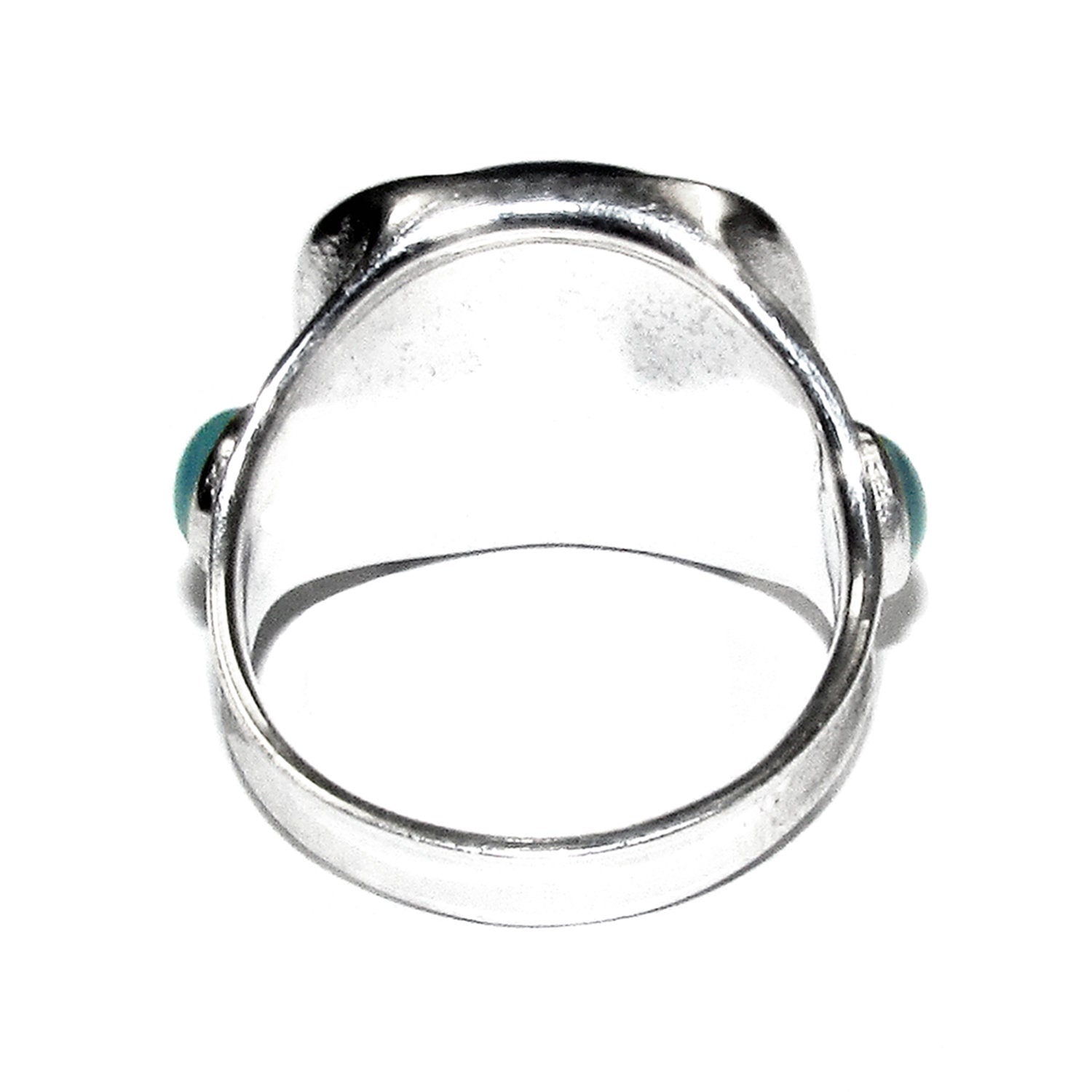 Statement Aqua chalcedony ring 925 sterling silver size 7, Handmade ring, single copy, Aqua chalcedony, Ring, gemstone, Silver ring