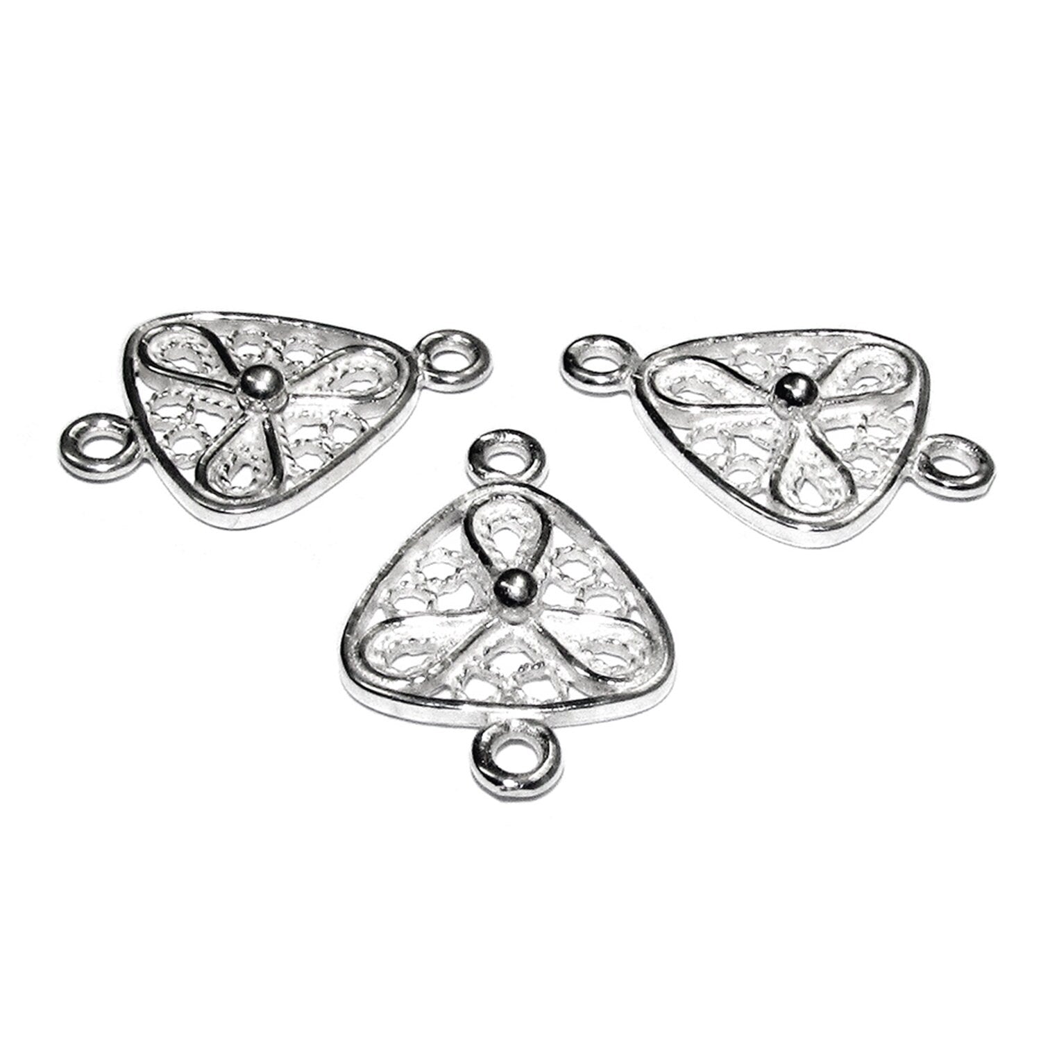 925 Sterling silver connector 1.8x1.2 cm, silver connector 8200, Connector for jewelry, Link Connector, Link, Jewelry making - 1 piece