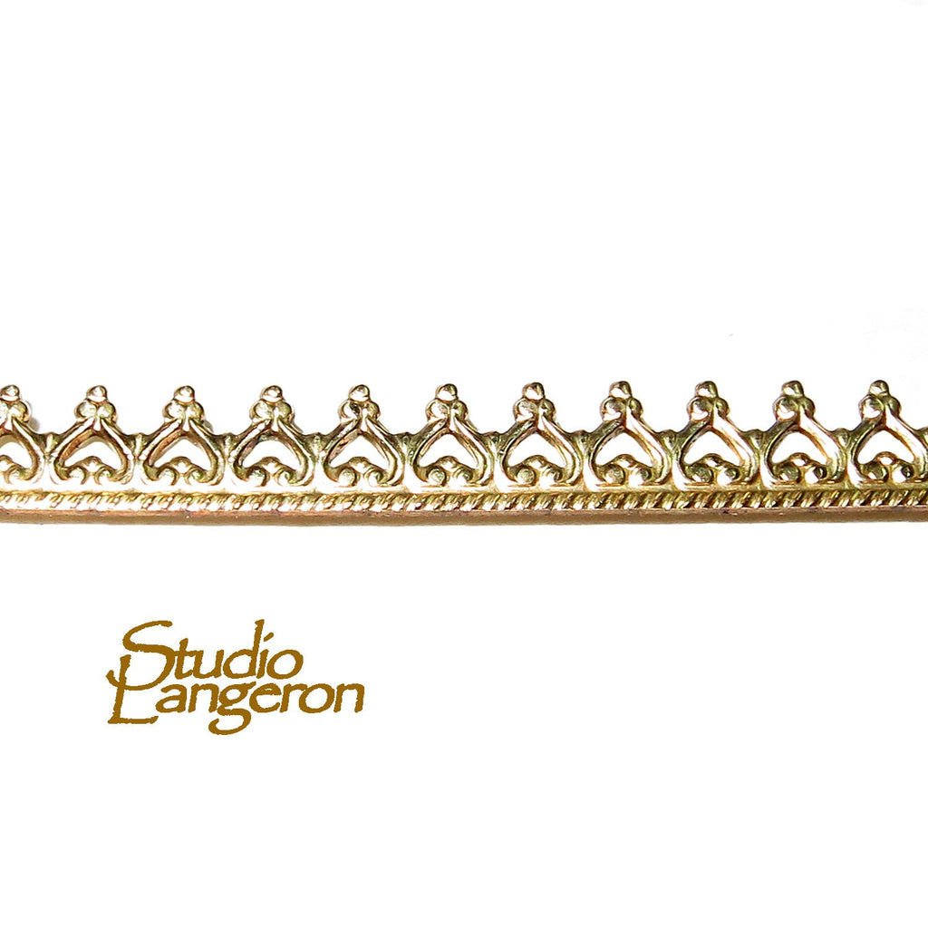 14K Yellow Gold Filled Gallery Wire, Bezel Setting, Jewelry Making (4 inch/10 cm)