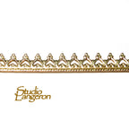 14K Yellow Gold Filled Gallery Wire, Bezel Setting, Jewelry Making (4 inch/10 cm)