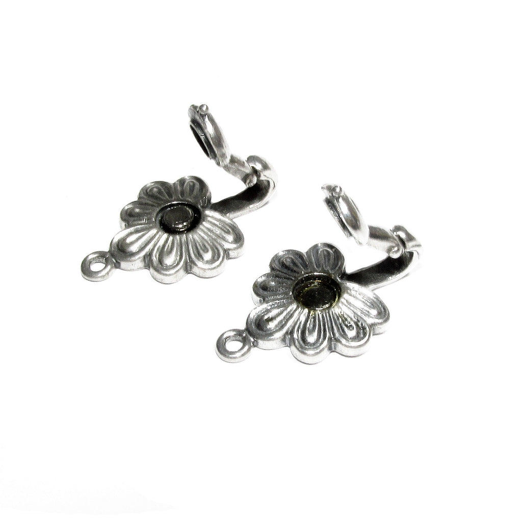 925 Sterling Silver Fold-Over Magnetic Clasp, Magnetic clasp, Clasp, Silver clasp, Round clasp, Sterling silver, Jewelry making - 1 piece