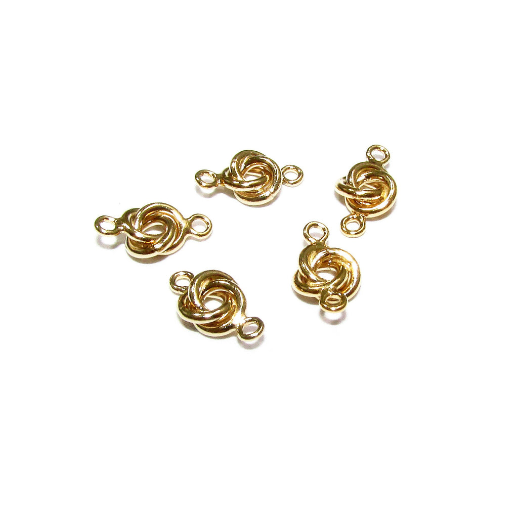 14K Gold filled Knot connector size 8.5x4.8 mm, Link connector, Component, gold filled connector, Jewelry making, Jewelry link - 1 piece