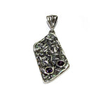 Amethyst purple pendant 925 sterling silver size 2.5x1.5 cm, 100% handmade, single copy, Natural Amethyst, Handmade pendant, Purple Gemstone