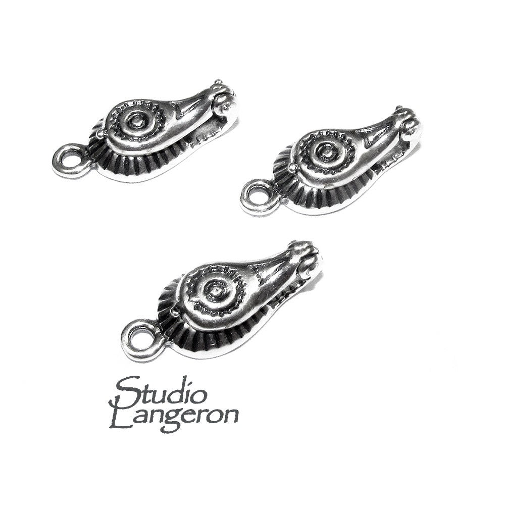 925 Sterling Silver Fold-Over Magnetic Clasp, Magnetic clasp, Clasp, Silver clasp, Round clasp, Jewelry making, 925 silver clasp - 1 piece