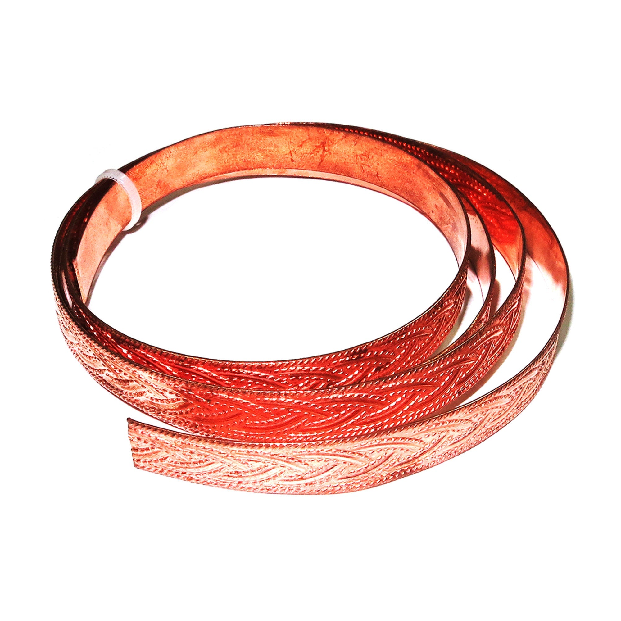 Natural Copper Bezel wire, Gallery wire, Gallery ribbon, Gallery pattern, Natural Copper, Jewelry making, Copper wire - 4 inch (10 cm)