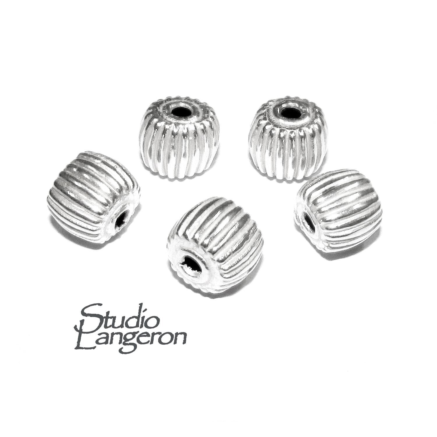 925 sterling silver handmade beads BP214, silver beads, Jewelry making, handmade beads, decorative beads, Original beads - 1 piece