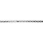 1.8 mm Sterling Silver Diamond Cut Drawn Oval Cable Chain, shiny chain, silver chain, sterling silver chain, Jewelry making - 1 Ft (30 cm)