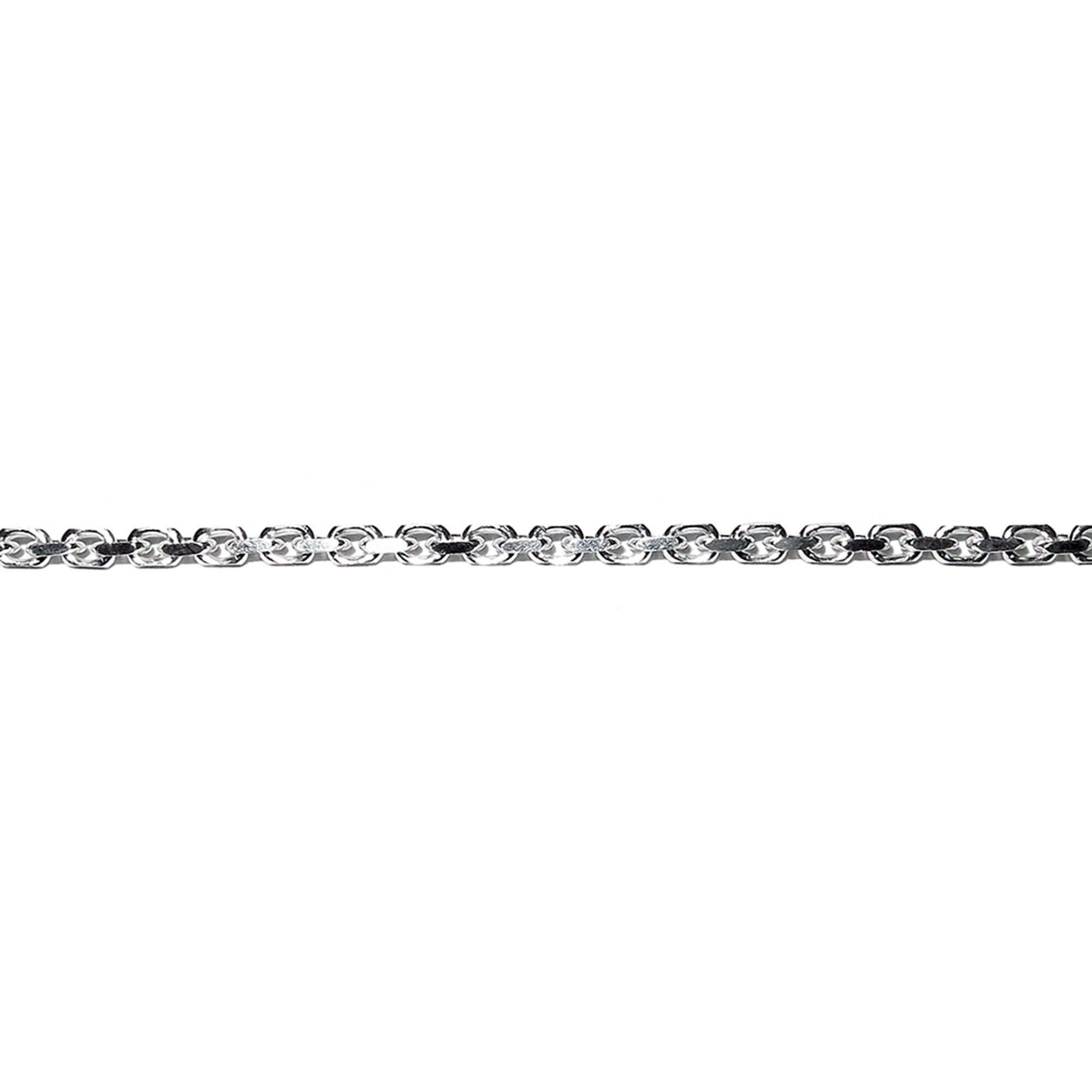 1.8 mm Sterling Silver Diamond Cut Drawn Oval Cable Chain, shiny chain, silver chain, sterling silver chain, Jewelry making - 1 Ft (30 cm)